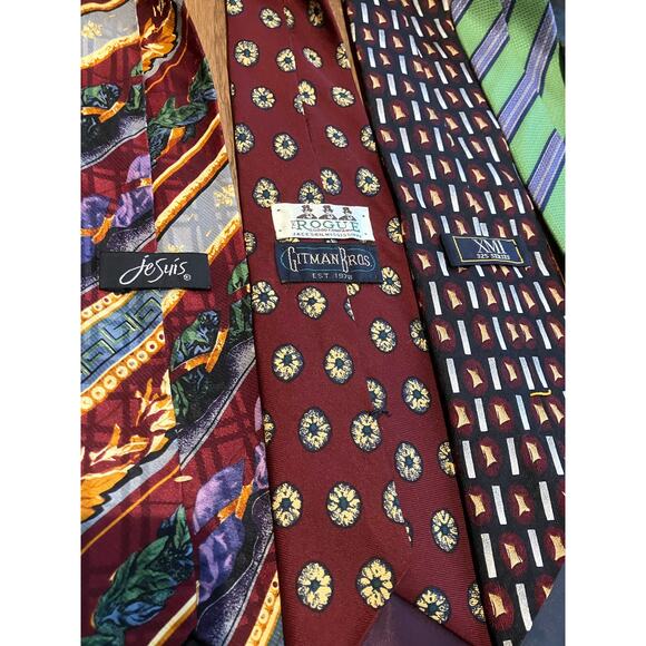 Men's Tie Lot (9)‎ Nautica, Robert Talbots, Carlos D, Gitman Bros, Silk, Multi - Picture 11 of 13